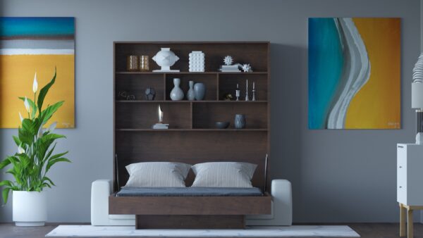 WALLBED SNI OPEN WENGE The Space Saving Furniture Store