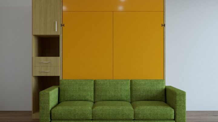 Wall bed with wardrobe.1jpeg The Space Saving Furniture Store