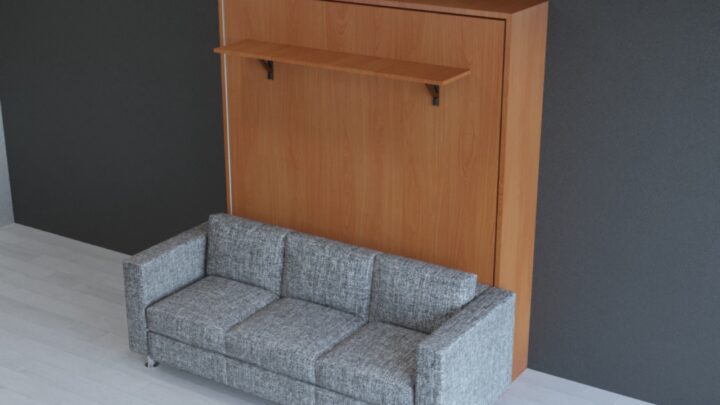 wall bed with sofa The Space Saving Furniture Store